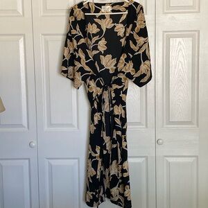 Long Floral Cover Up